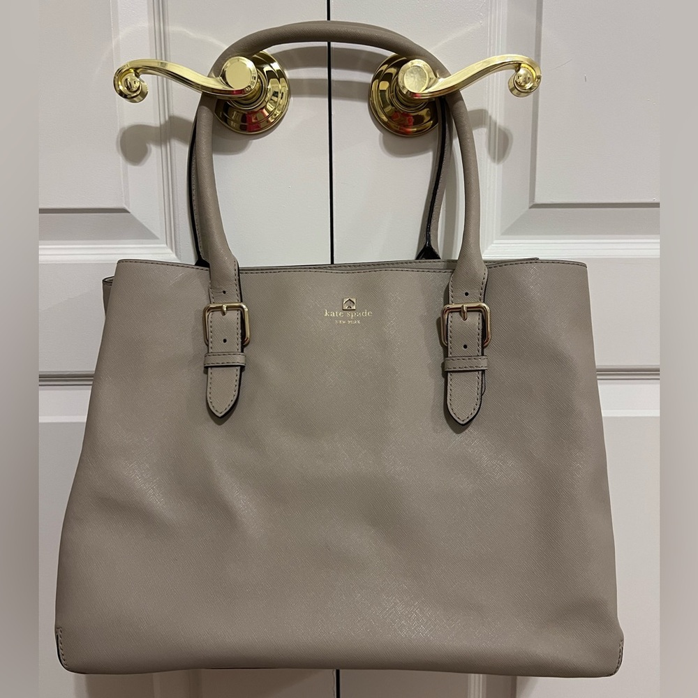 Kate Spade Taupe Leather Handbag